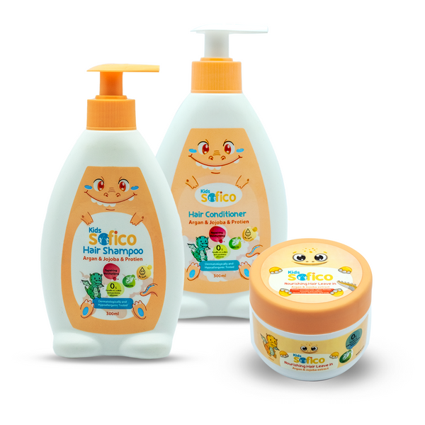 Glow & Grow Argan Care Kit (Argan Shampoo & Conditioner, Nourishing Leave-in)