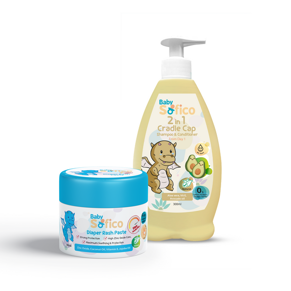 Happy Baby Set (Cradle Cap Shampoo & Diaper Cream)