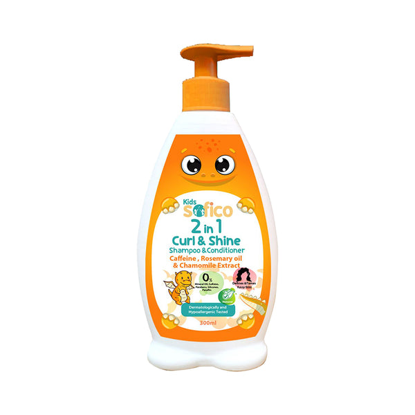 Sofico Kids 2 in 1 Curl & Shine Shampoo & Condtioner 300 ml