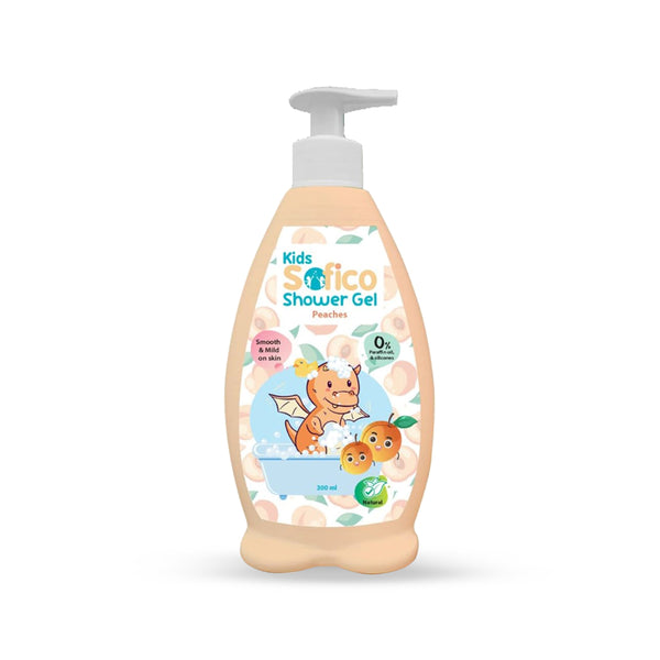 Sofico Kids shower gel bottle with pump on a white background