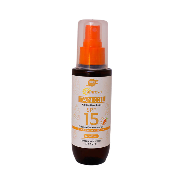 Sunrova Tan Oil Golden Glow Look SPF15+ 125 ml
