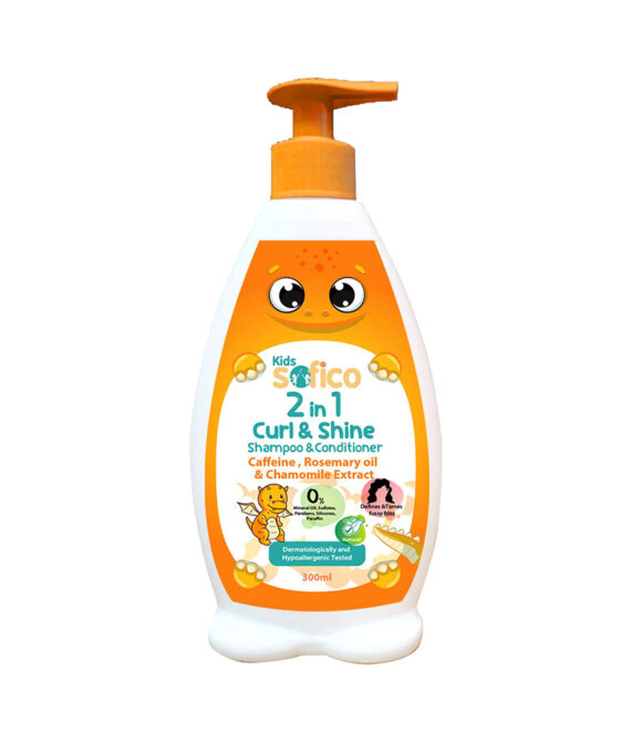 Sofico Kids 2 in 1 Curl & Shine Shampoo & Condtioner 300 ml