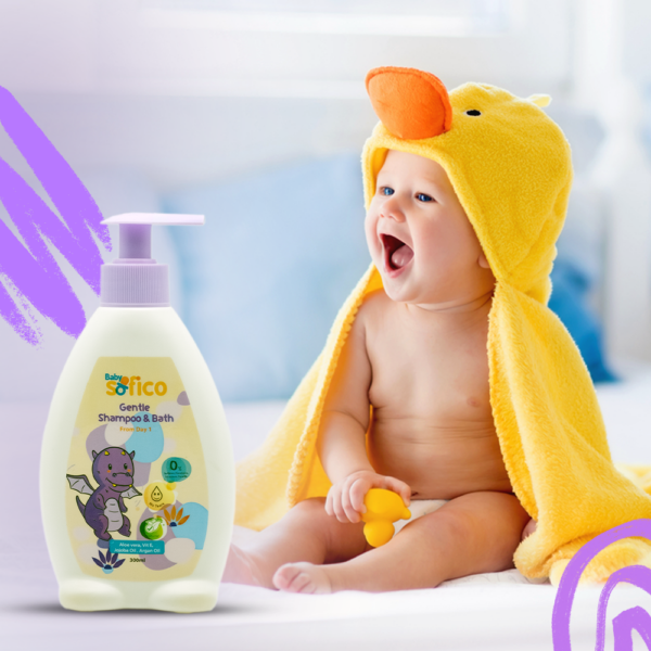 Sofico Baby Gentle Shampoo & Bath 300 ml - Image 3