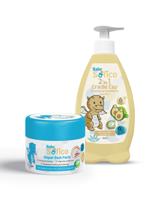 Happy Baby Set (Cradle Cap Shampoo & Diaper Cream)